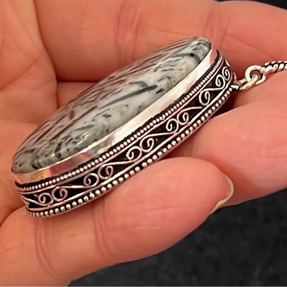 #246 Zebra 🦓 Jasper Handcrafted Necklace NWOT - Picture 12 of 15